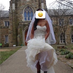 David’s. Tidal wedding dress size 6 petite